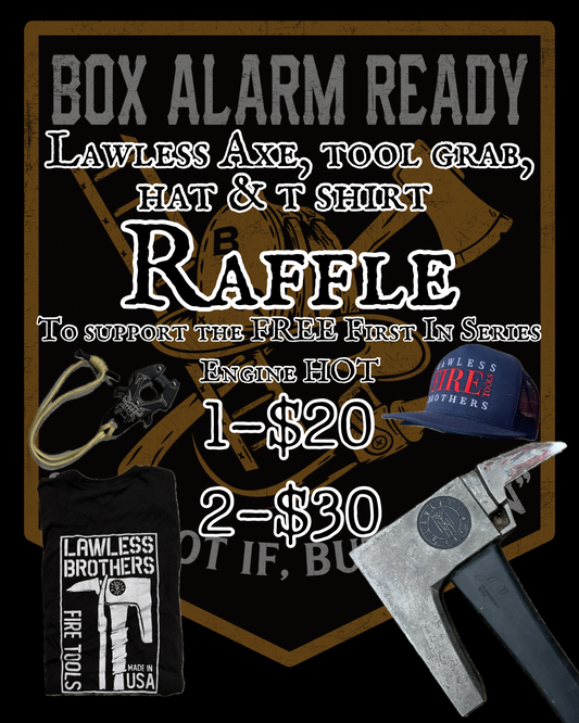 B.A.R. First In Series Raffle Axe, Grab, Hat, Shirt & Sticker Pack